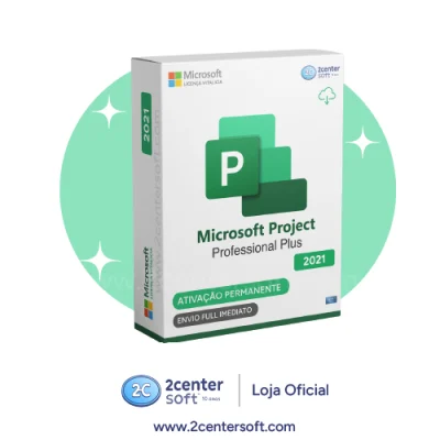 Licença chave Project Professional 2021 Plus Permanente Personal Enterprise Pro Plus Vitalicio completo key office word excel outlook power point planilha 2centersoft.com